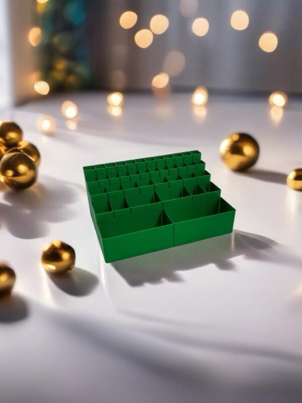 3D-Printed Yellow Multi-Compartment Desk Organizer - Image 2