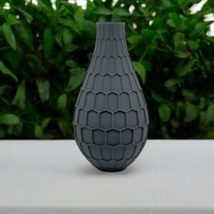 3D-Printed Graphite Hexgrid Vase