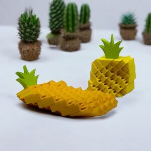 3D-Printed Pineapple Flip-Fold Fidget Sculpture