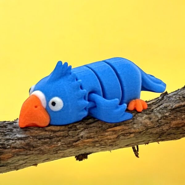 3D-Printed Articulated Bluebird Fidget Toy