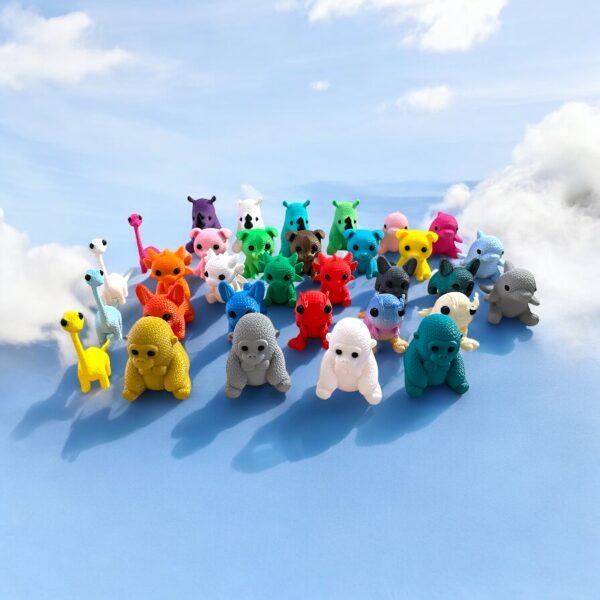 3D-Printed Articulated Micro Animal Figurine Collection