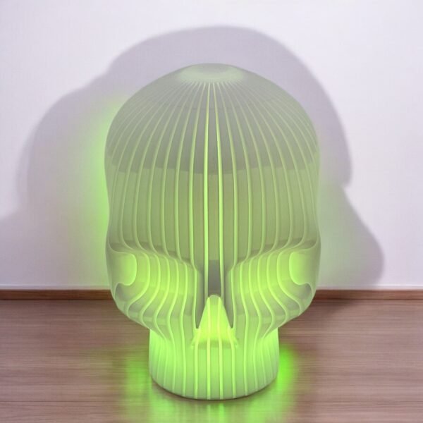 3D-Printed Illuminated Skull Lamp