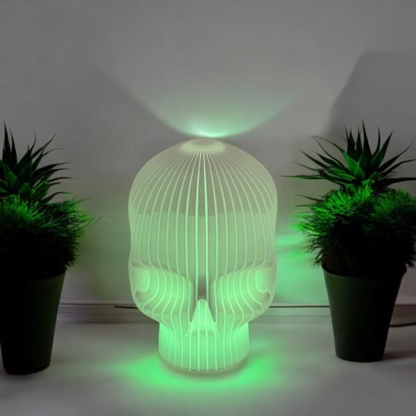 3D-Printed Illuminated Skull Lamp - Image 2