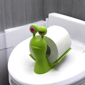 3D-Printed Snail Toilet Paper Holder