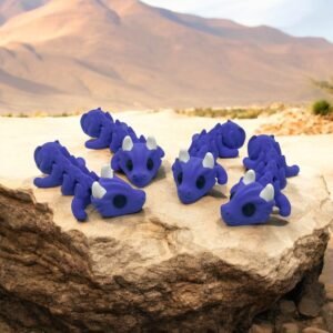 Articulated Spiny Micro Dragon Figurine Set