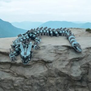 Steampunk Modular Articulated Dragon Sculpture