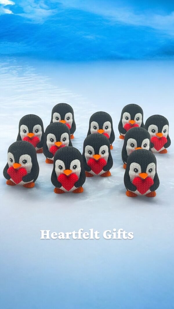 Heartfelt Penguin Figurine