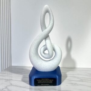 3D-Printed Customized Treble Clef Music Award
