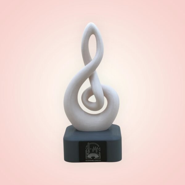 3D-Printed Treble Clef Music Award