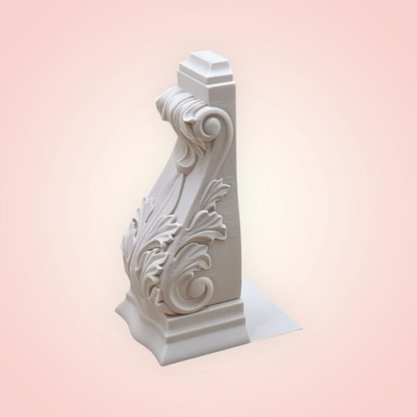 Ornate 3D-Printed Decorative Corbel Bracket