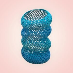 Mesh Stacked Toroid Vase