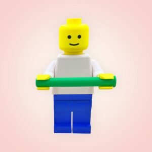 LEGO-Style Wall Towel Rack with Interchangeable Bar