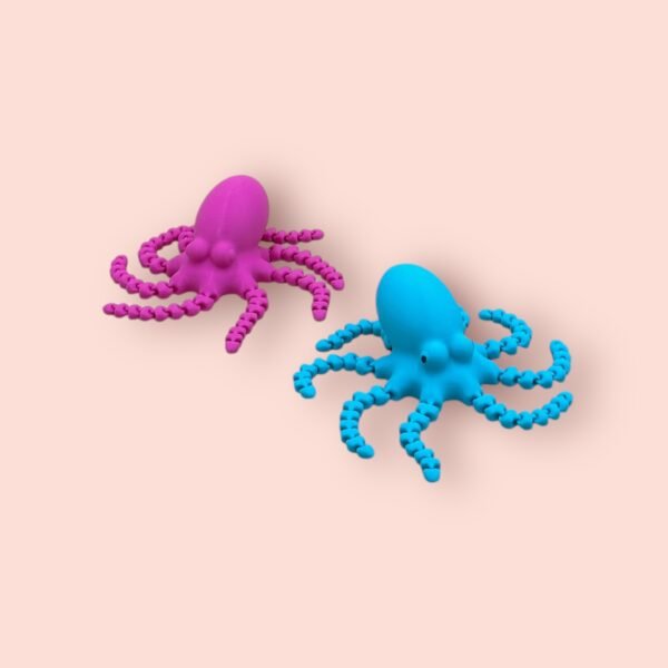 Articulated Octopus 3D Print – Flexible Marine Creature Fidget Toy - Image 3