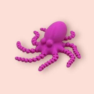 Articulated Octopus 3D Print – Flexible Marine Creature Fidget Toy