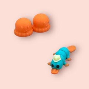 Articulated Platypus & Jellyfish Fidget Duo – Poseable Platypus + Cute Jellyfish Toys