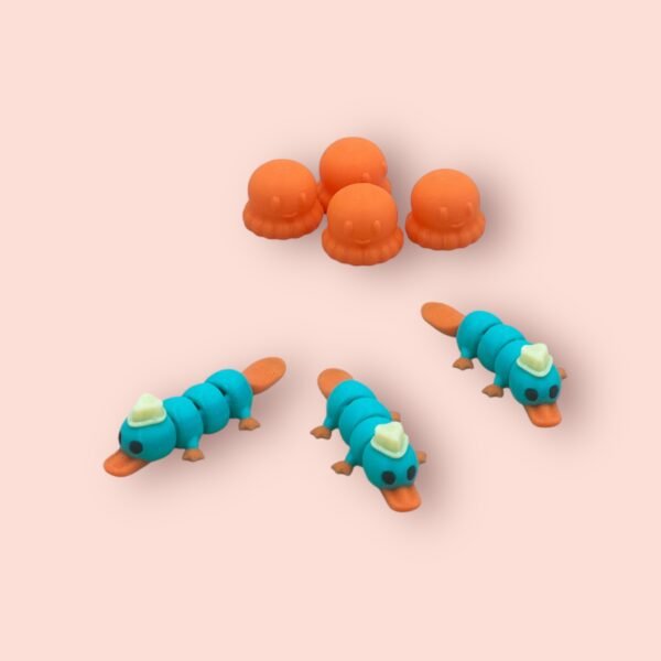 Articulated Platypus & Jellyfish Fidget Duo – Poseable Platypus + Cute Jellyfish Toys - Image 3