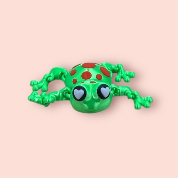 Articulated Spotted Tree Frog Figurine – 3D-Printed Fidget & Decor - Image 3