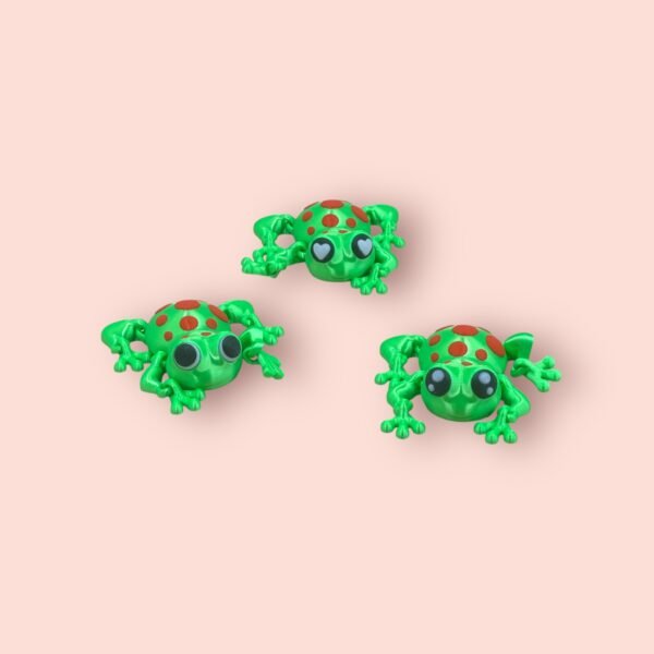 Articulated Spotted Tree Frog Figurine – 3D-Printed Fidget & Decor - Image 2