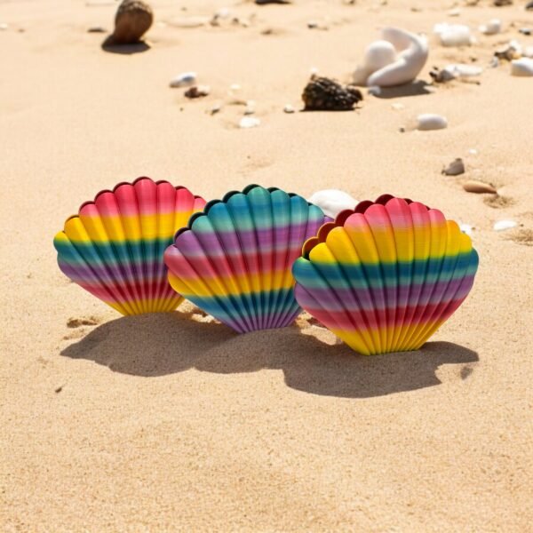 Rainbow Seashell Décor Trio - Image 2