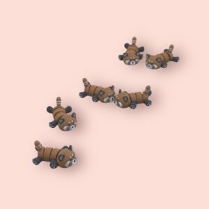 Mini Articulated Red Panda Figures