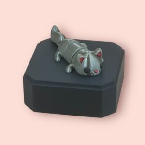 Articulated Grey Cat Fidget Figure