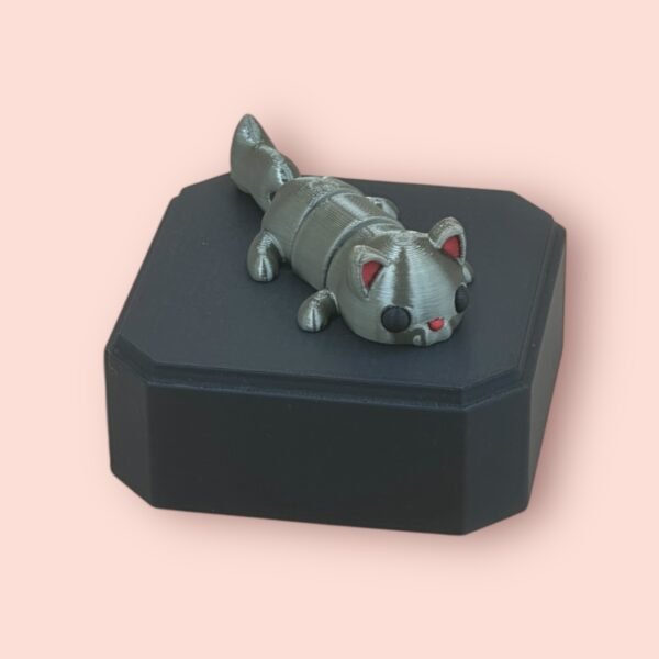 Articulated Grey Cat Fidget Figure