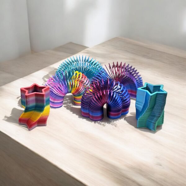 Stackable Spiral Star & Heart Pen Holders - Image 2
