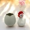 Wide-Eyed Farmyard Chicken Figurine - Image 2