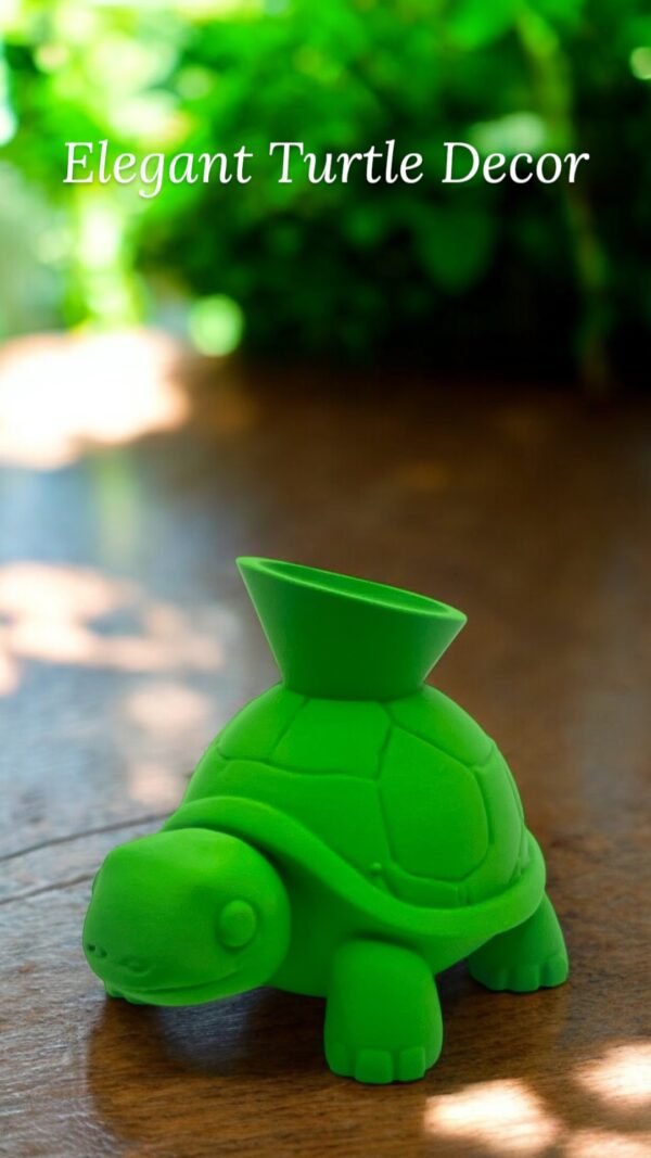 Turtle Planter Vase – Whimsical Desktop Décor