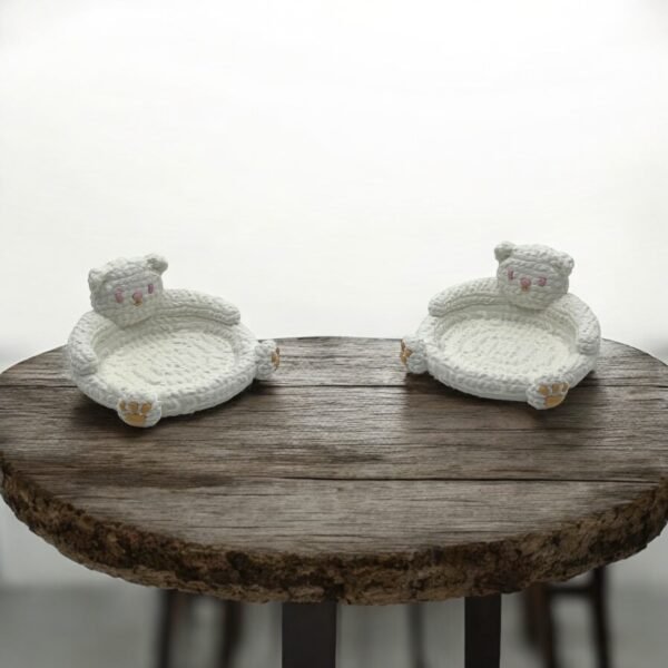Knitted Cat Trinket Dish
