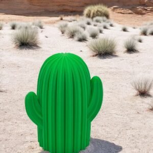 3D-Printed Cactus Sculpture