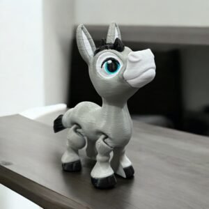 Articulated 3D-Printed Donkey Figurine