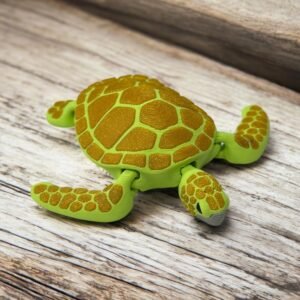 Articulated 3D-Printed Sea Turtle Figurine