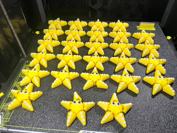 Articulated 3D-Printed Starfish Fidget Figurine