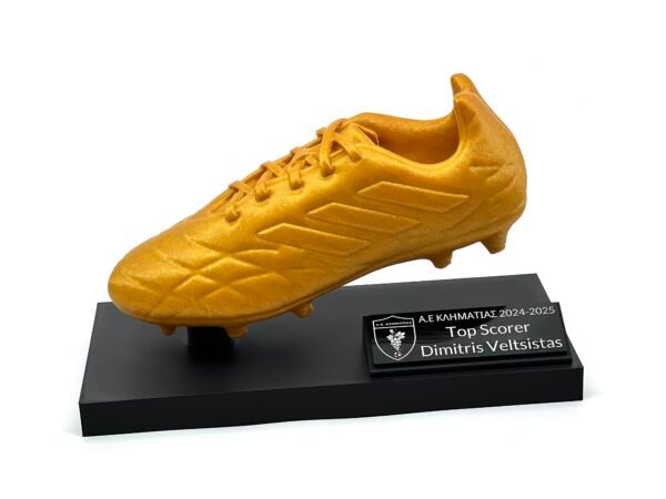 Custom 3D-Printed Golden Boot Top Scorer Award
