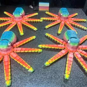 Rainbow Articulated Octopus