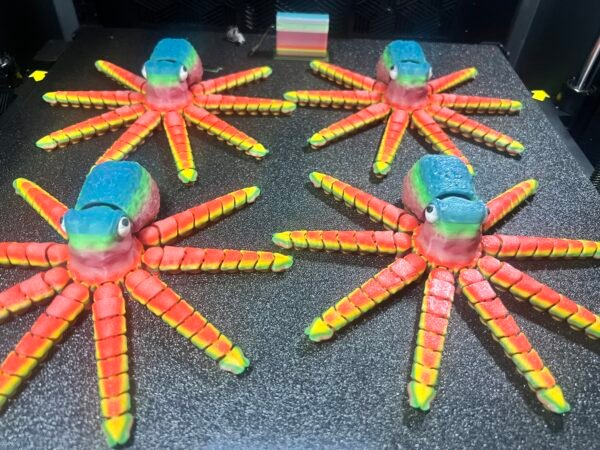 Rainbow Articulated Octopus