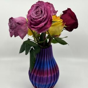 Gradient Spiral Flower Vase