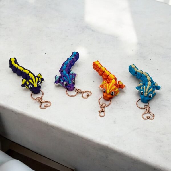 Articulated Axolotl Keychain