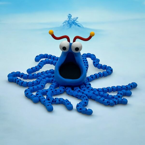 Articulated Funny Monster Octopus – 3D Printed Desk Toy - Image 2