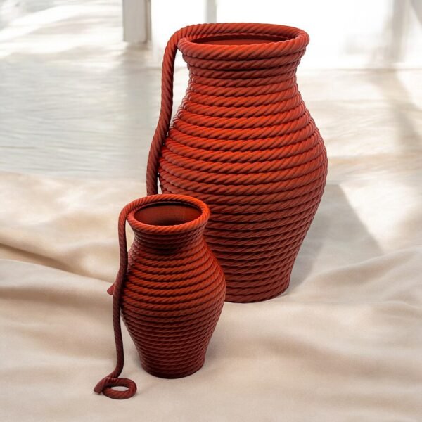 Rope-Style Vase – Unique 3D Printed Home Decor - Image 3