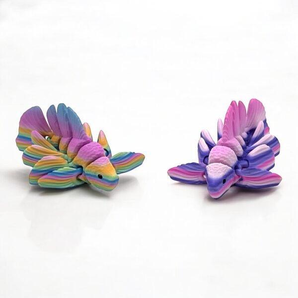 Articulated Rainbow Fish – 3D Printed Fidget Toy & Collectible