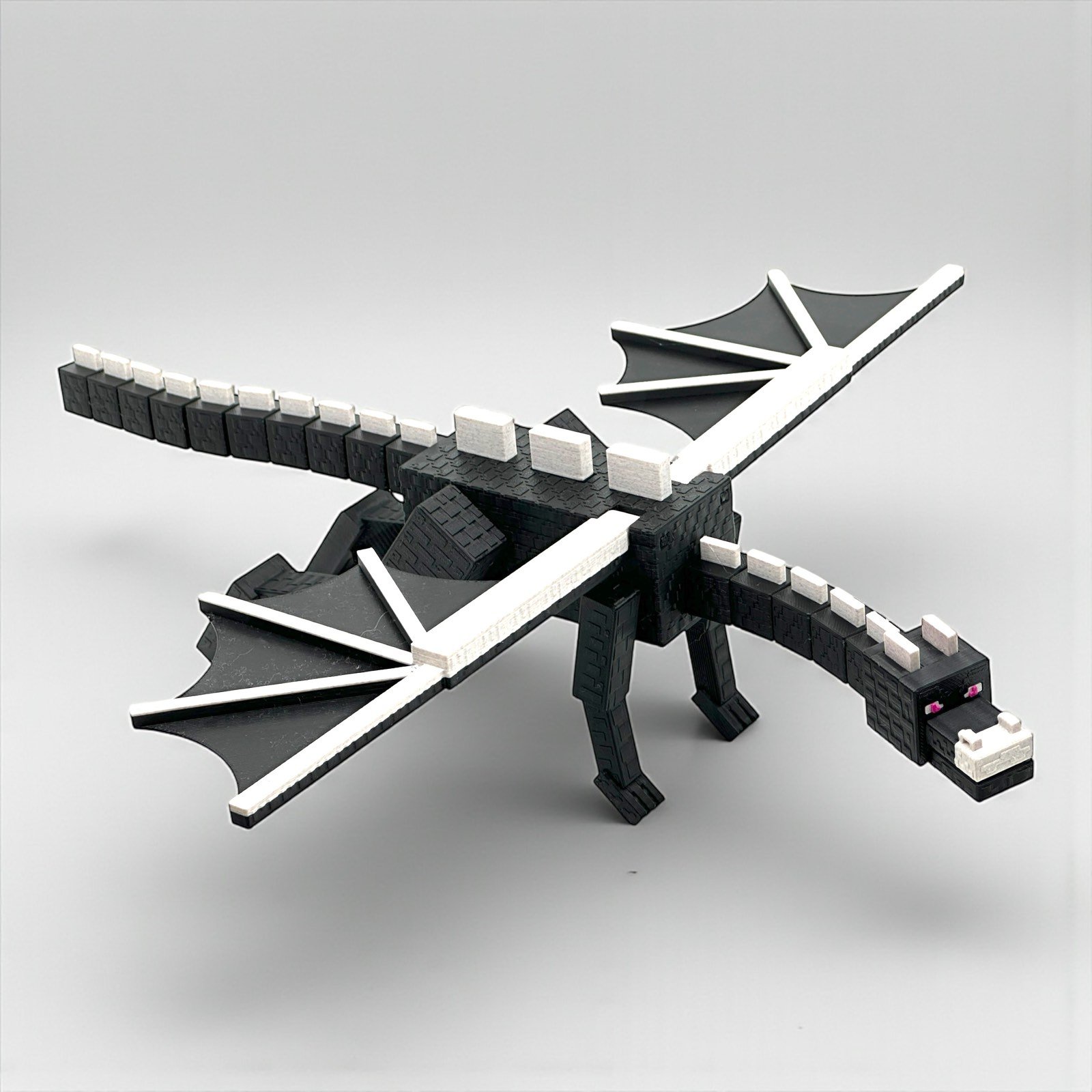 Articulated Pixel-Style Block Dragon Figurine - Image 3