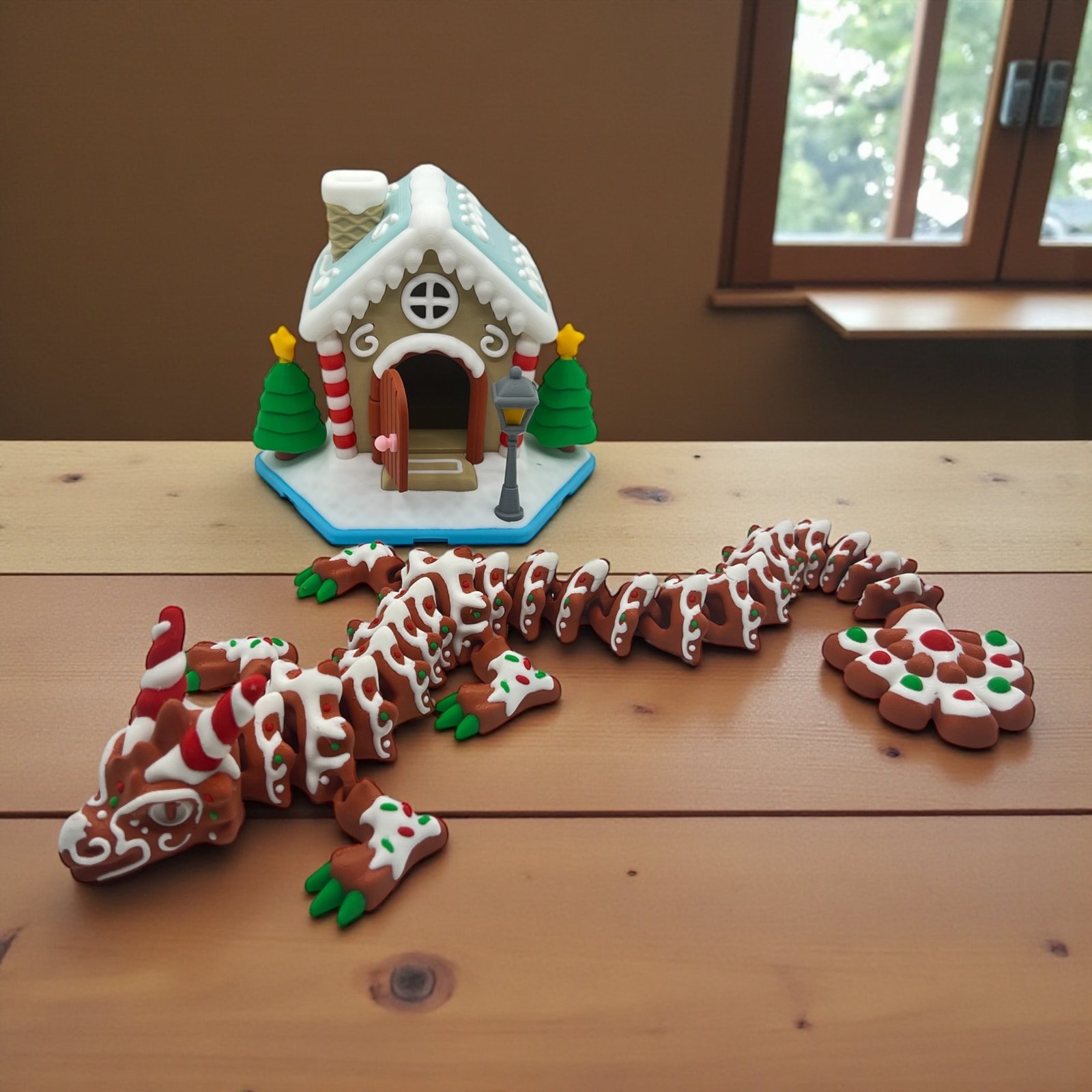 Gingerbread Dragon – Christmas Edition Fantasy Figure