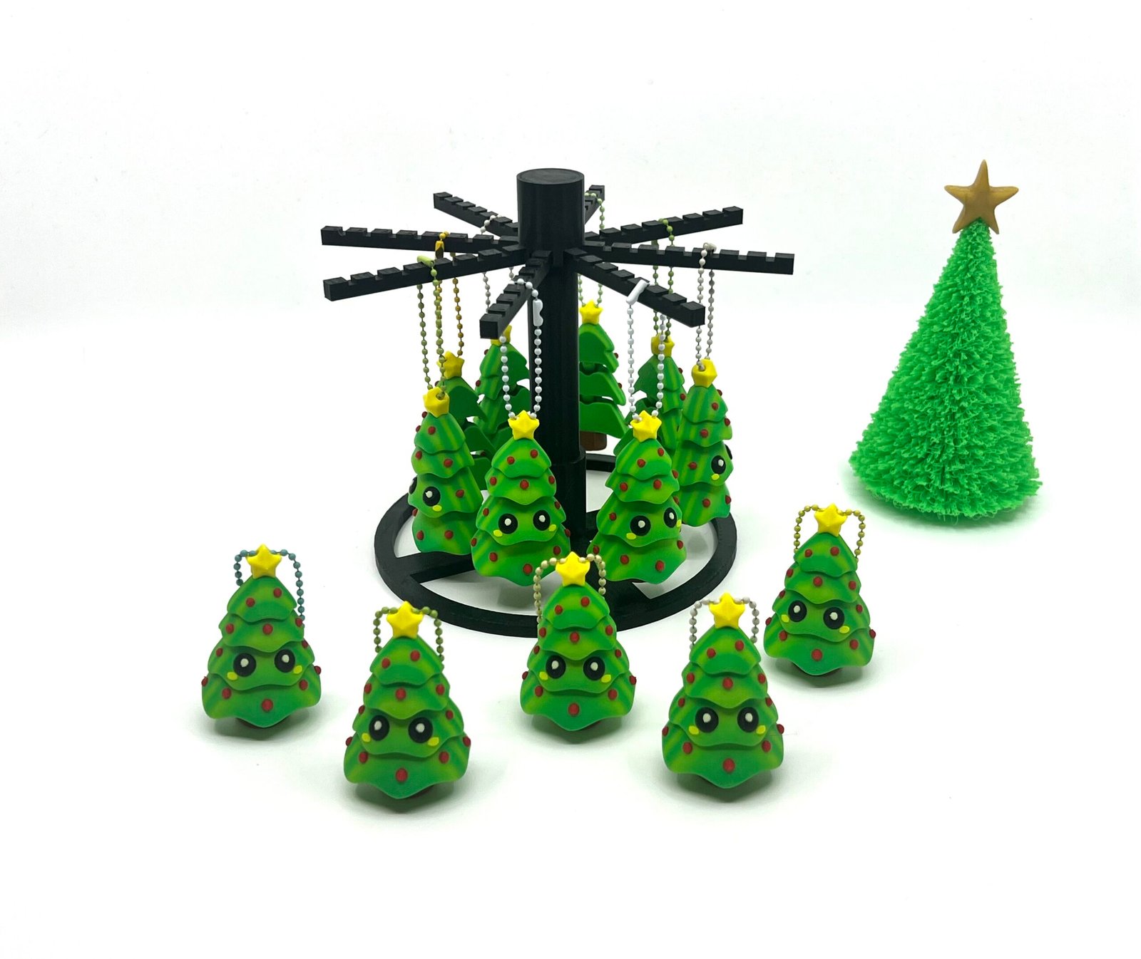 Cute Christmas Tree Keychain