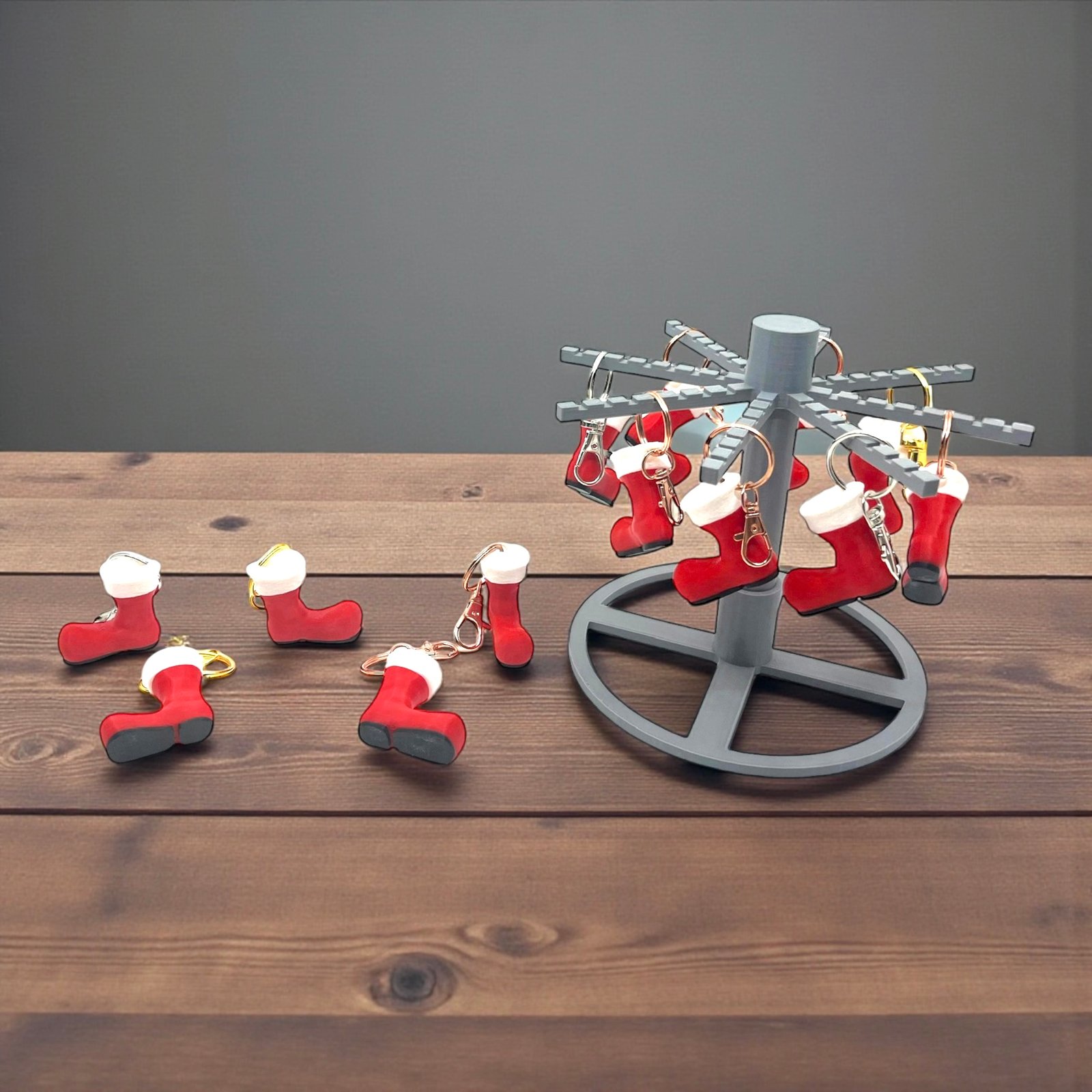 Mini Christmas Stocking Keychain