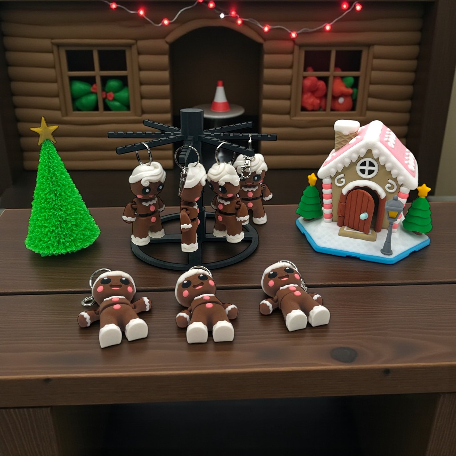 Gingerbread Man Keychain