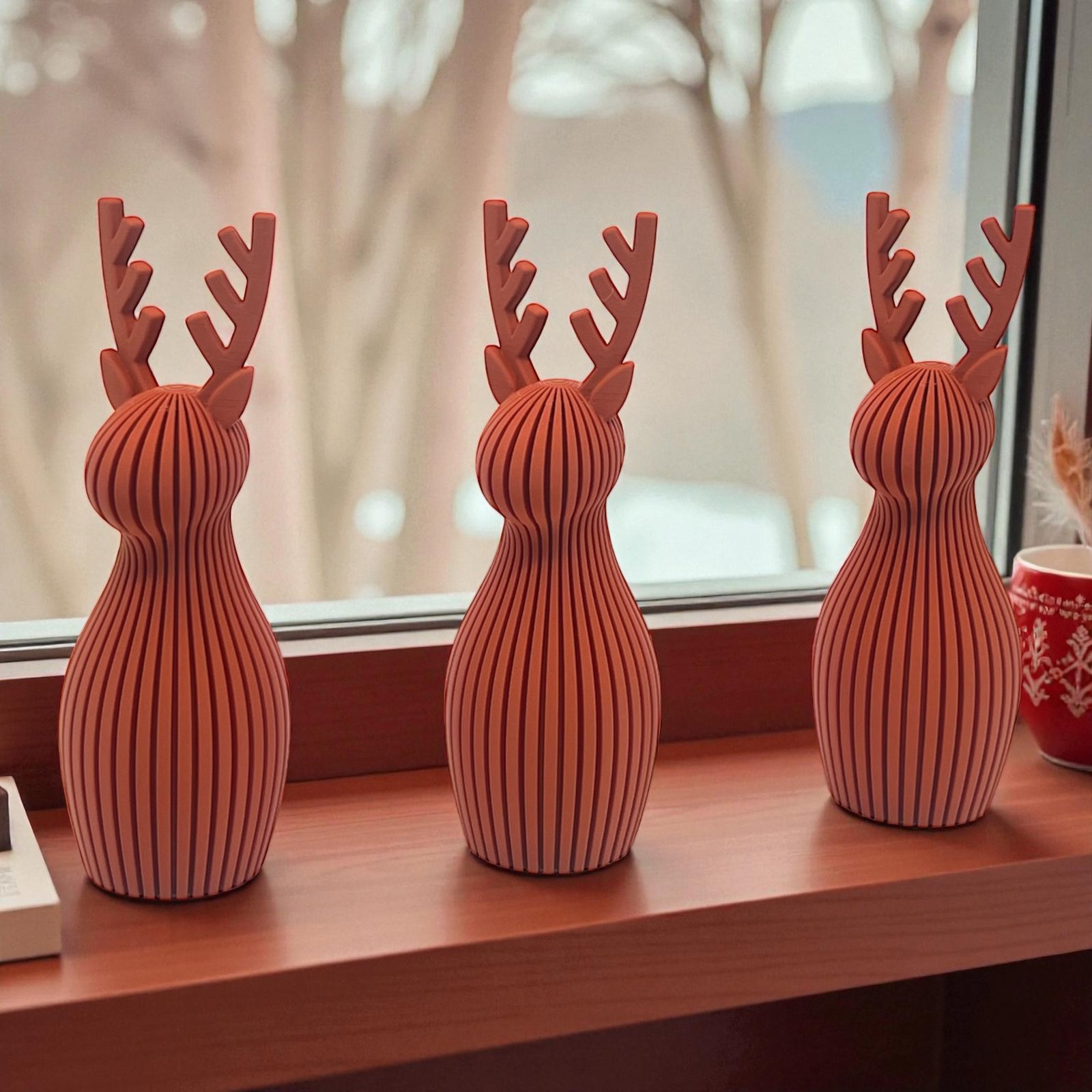 Abstract Reindeer Figurine