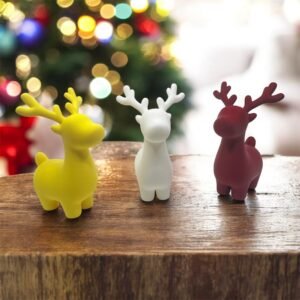 Reindeer in 3 different colorways