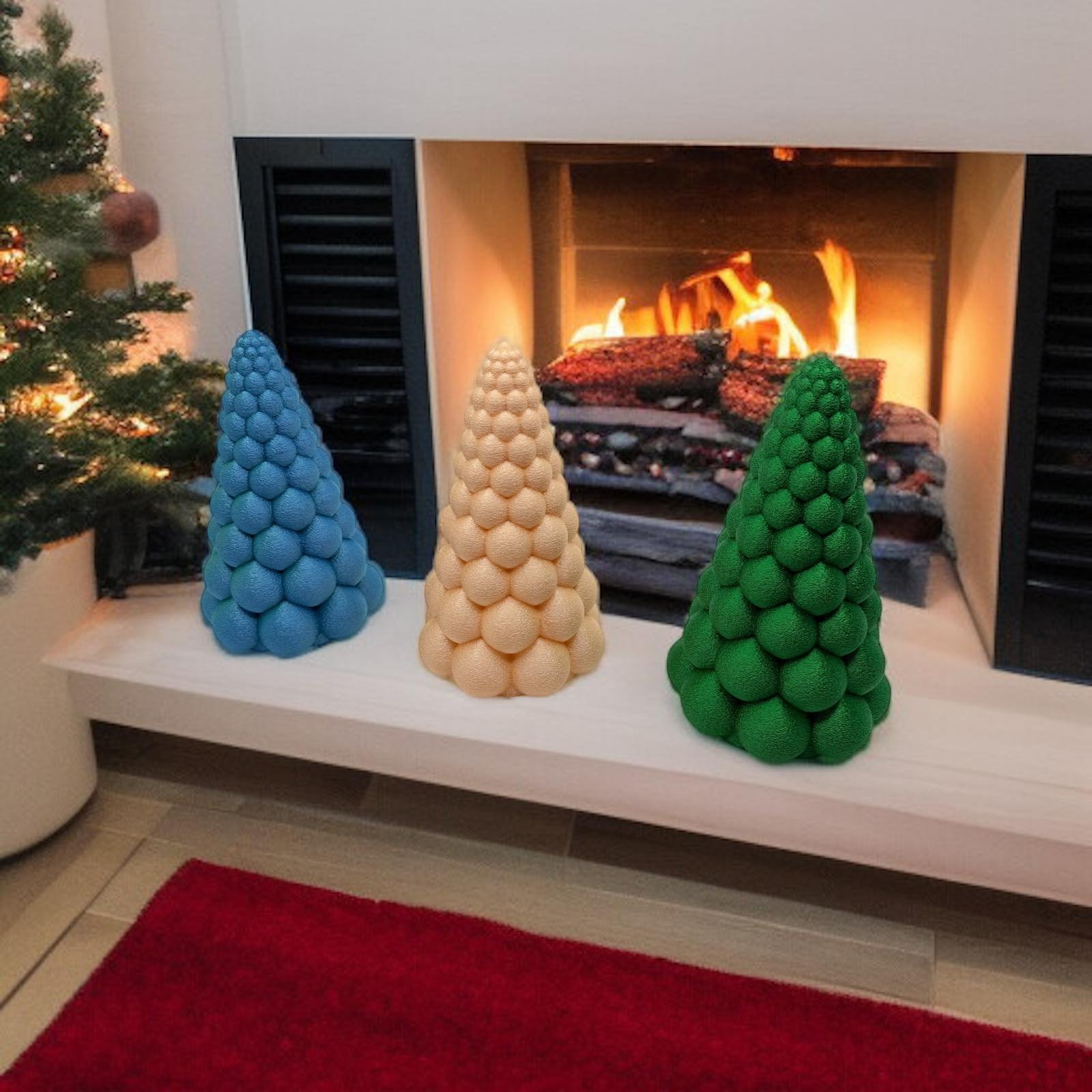 Bubble Christmas Tree Decor – Multiple Festive Colorways - Image 2